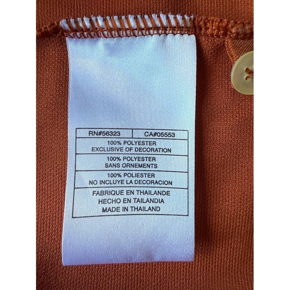 Nike Golf Polo Shirt Men Orange 3XL Fit Dry Performance Short Sleeve Lightweight - Picture 12 of 14